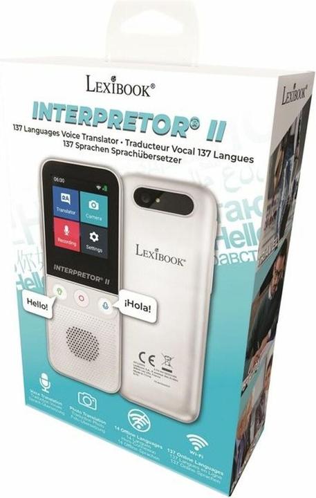 Produktbild Lexibook Interpretor 2 Sofortiger Sprachübersetzer mit künstlicher Intelligenz 137 Sprachen mit Kamera