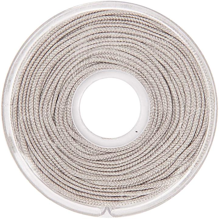 Actual product image Rico Design Cord tape macramé 1 mm x 10 m, light grey (10 m)