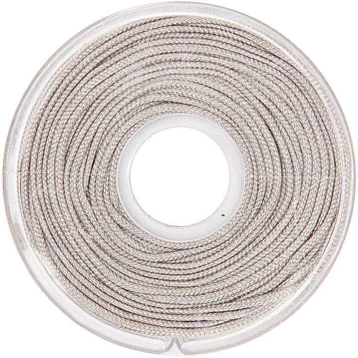 Immagine prodotto Rico Design Nastro di corda macramé 1 mm x 10 m, grigio chiaro (10 m)