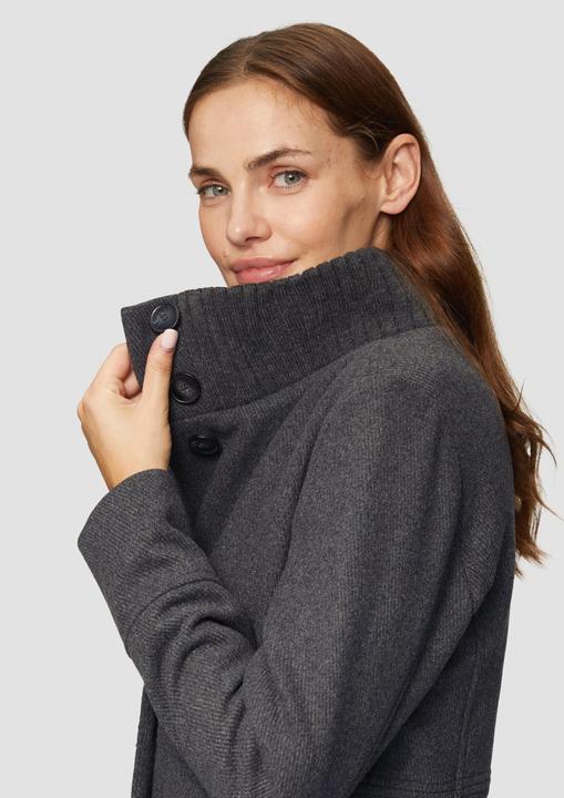 Image du produit S.Oliver Outdoor-Jacke Twilljacke mit Strick-Stehkragen und Eingrifftaschen (46)