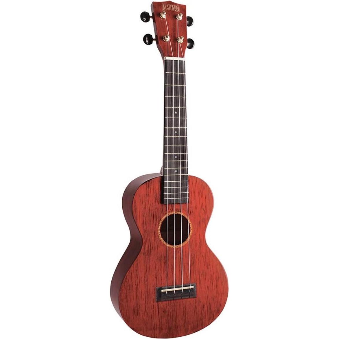 Mahalo Ukulele da Concerto (Concertistico), Ukulele, Rosso, Trasparente