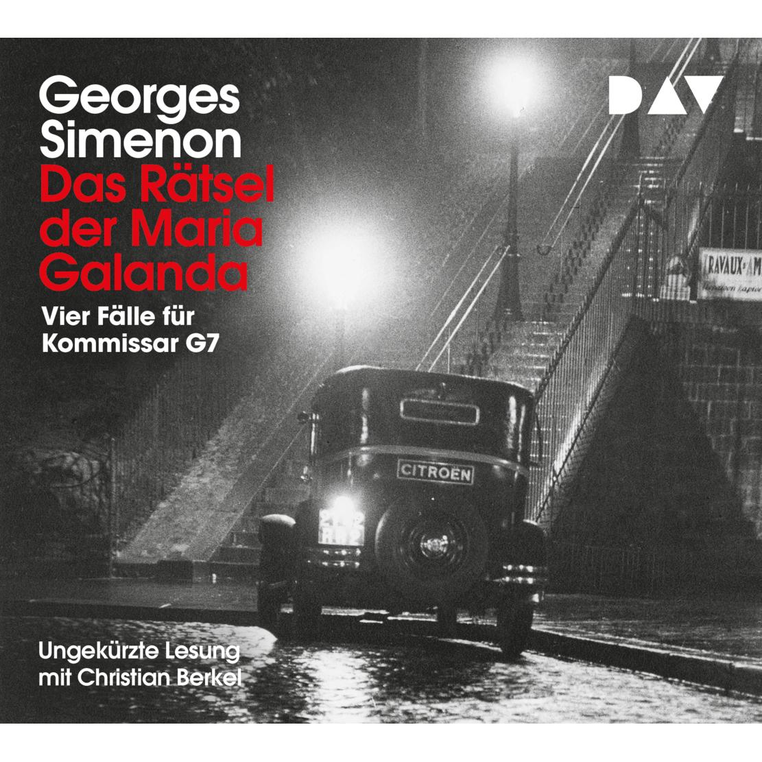 Das Rätsel der Maria Galanda. Vier Fälle für Kommissar G7, Hörbücher von Georges Simenon