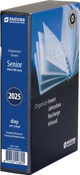 Immagine prodotto Succes Ricambi Senior agenda annuale completi gennaio-dicembre (9,5 x 15 cm, 1 giorno / 2 pagine)