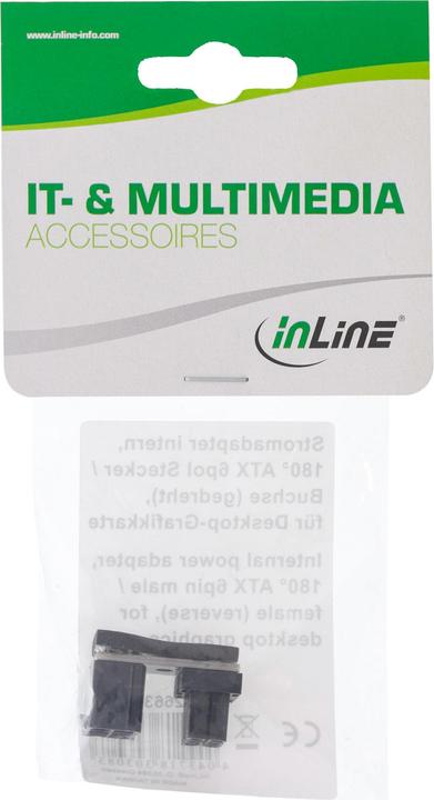 Actual product image InLine Graphics card power adapter internal, ATX 6pin male / female (rotated)