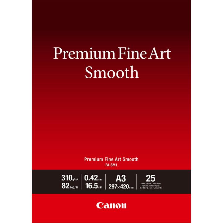 Image du produit Canon Papier lisse Fine Art Premium A3 (310 g/m², A3, 1 x)