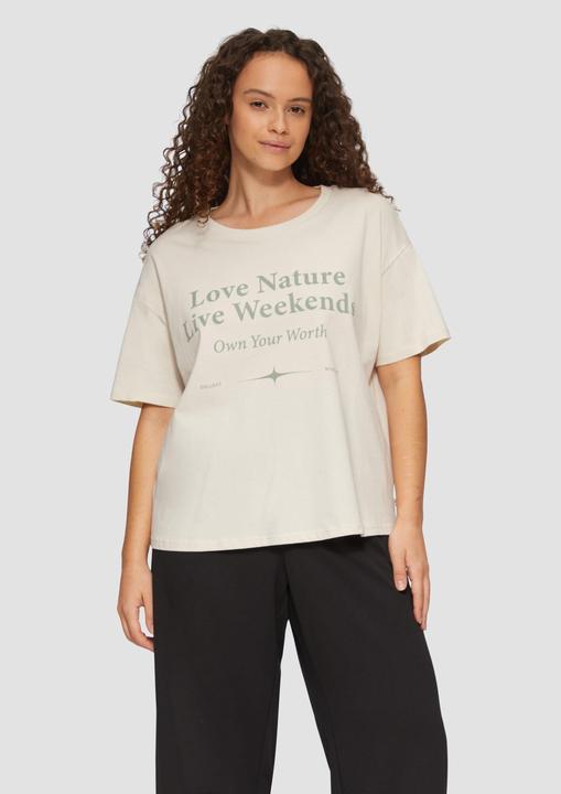 Produktbild S.Oliver T-Shirt Print-Shirt mit überschnittenen Schultern (46)