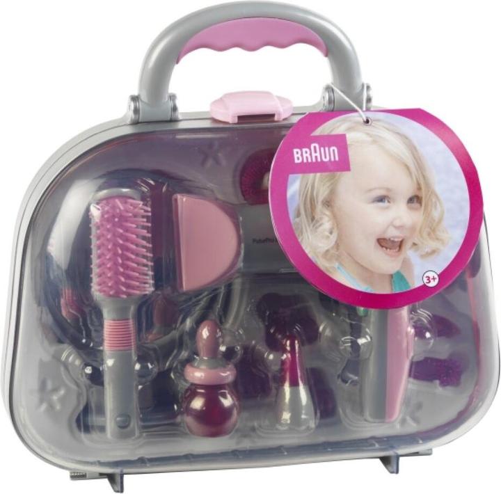 Produktbild Theo Klein Frisierkoffer mit Braun Haartrockner