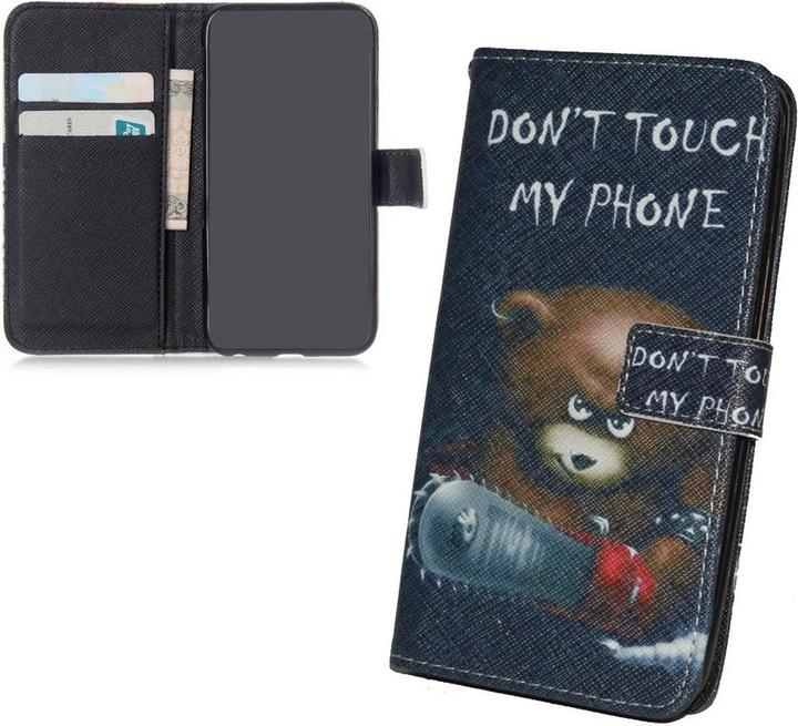 Produktbild König Design Schutz Hülle für Sony Xperia M5 Bär Dont Touch Tasche Case Cover + 1 Panzer Schutz Glas (Sony Xperia M5)