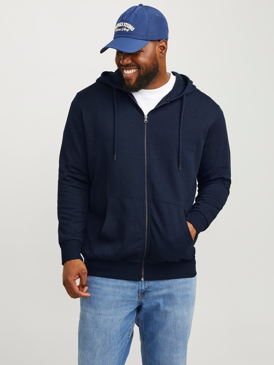 Produktbild Jack & Jones Durchgehender Reissverschluss Plus Size Hoodie (8XL)