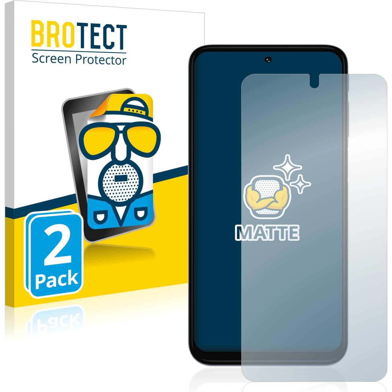 BROTECT Entspiegelungs-Schutzfolie Displayschutz Matt (2 Stück, Motorola Moto G31), Smartphone Schutzfolie, Grau