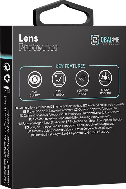 Actual product image iLike Protective glass - OBAL:ME Lens Protector for Apple iPhone 16 Pro/16 Pro Max Black Titanium (Apple iPhone 16 Pro, Apple iPhone 16 Pro Max)