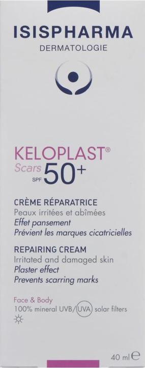Actual product image Isispharma KELOPLAST SCARS SPF50+ (Sun cream face, SPF 50+, 40 ml)