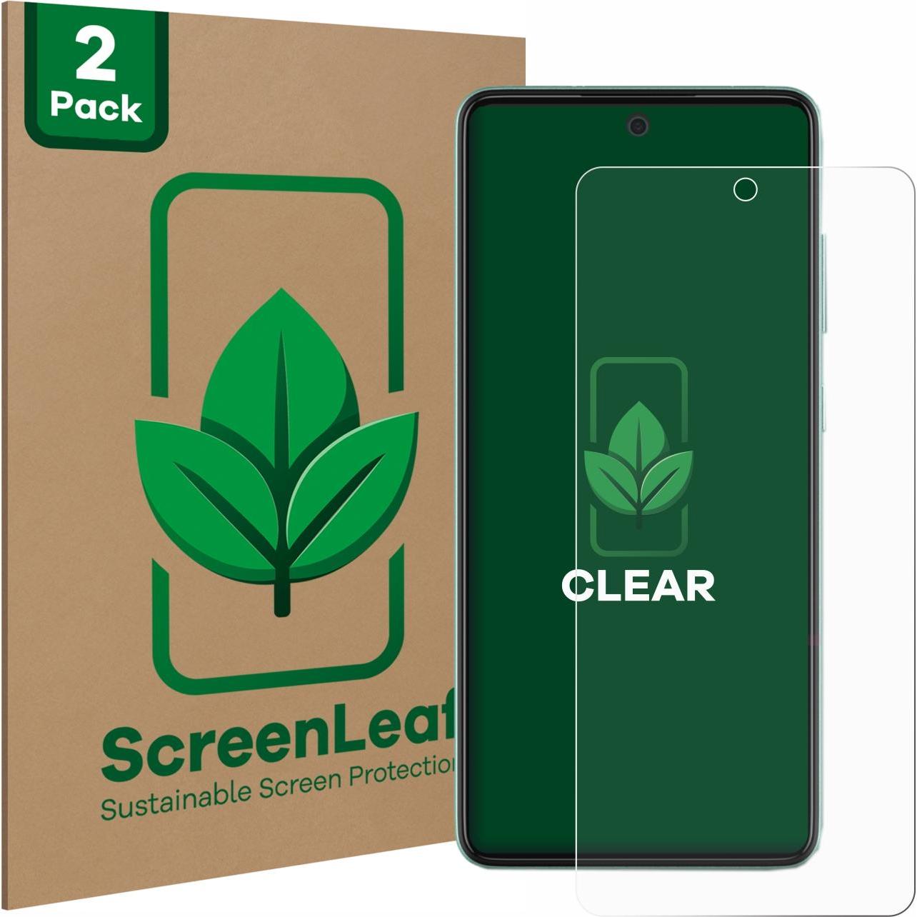 Thumbnail - ScreenLeaf Schutzfolie nachhaltiger Displayschutz Displayschutzfolie Folie Klar Transparent (2 Stück, Samsung Galaxy A52...