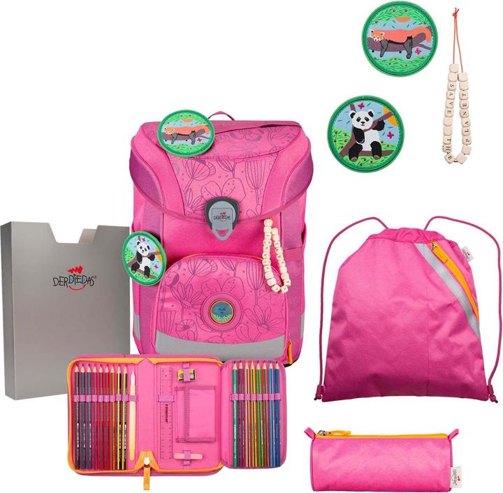 Dunkelgelb, Pink, pink planet, Violett