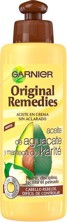 Garnier Original Remedies Aceite en crema Aguacate y Karité 200ml, Frauen, Widerspenstiges Haar, All (200 ml)