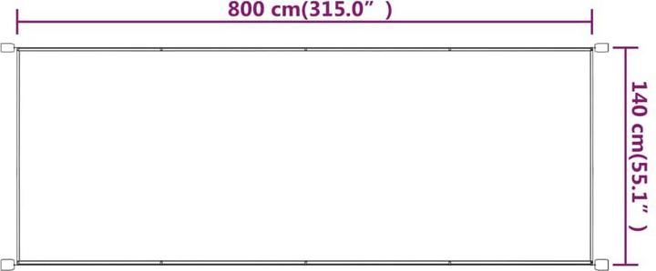 Produktbild vidaXL Senkrechtmarkise (1.40 m)
