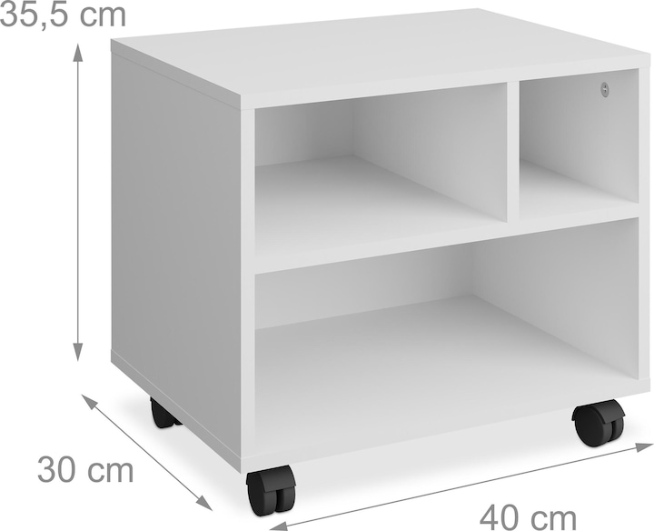 Image du produit Relaxdays Conteneur mobile (40 x 30 x 35.5 cm)