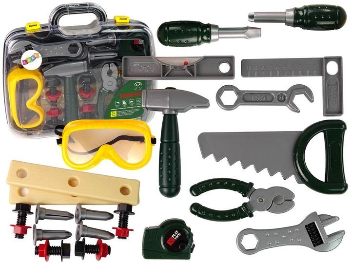 Actual product image Lean Toys Craftsman set in case, tools, screwdriver, spanner