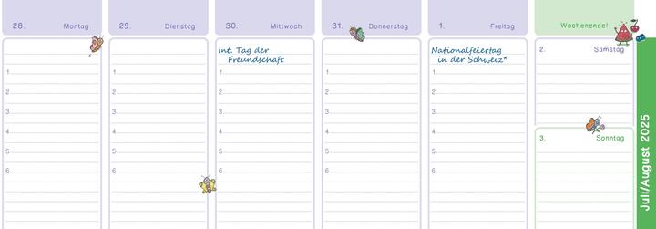 Produktbild Der Wochen-Tischkalender für das Schuljahr 2025/2026 (Kein Einband, Deutsch)