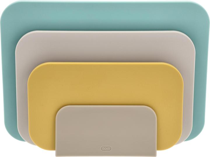 Produktbild Rosti Schneidebrett-Set Choptima 3-teilig, Beige/Gelb/Blaugrün