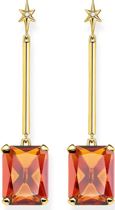 Image du produit Thomas Sabo Boucles d'oreilles Pierre orange avec étoile (Argent 925)