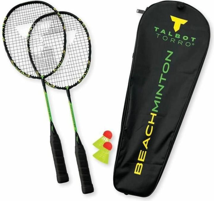 Immagine prodotto Talbot Torro Set da beachminton, colore: nero-verde neon Contenuto: 2 racchette da beachminton, lunghezza: 125