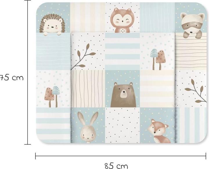 Actual product image Julius Zöllner Softy" changing mat, forest friends (75 x 85 cm)