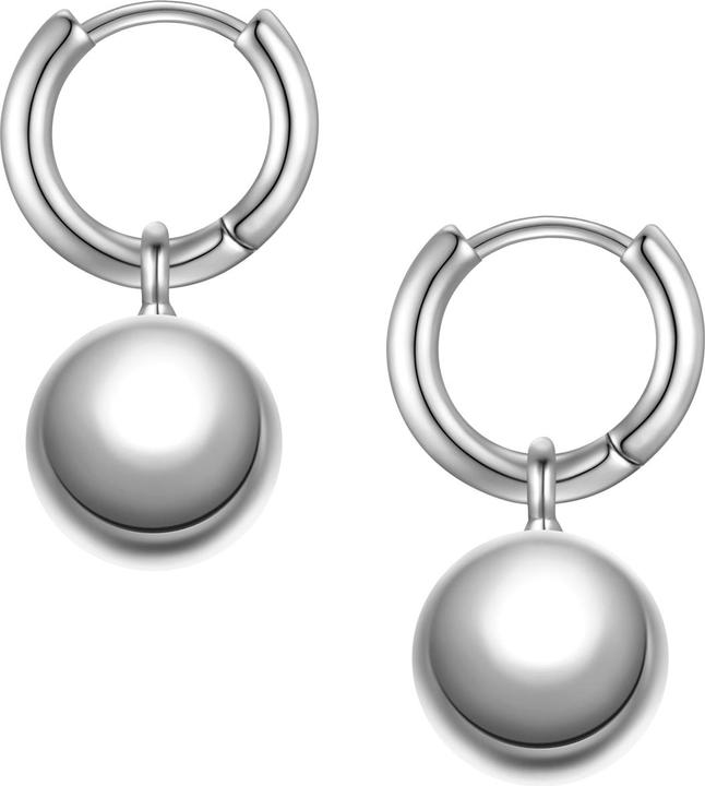 Actual product image Yokoamii Ladies hoop earrings metal alloy - 36538 (Metal alloy)