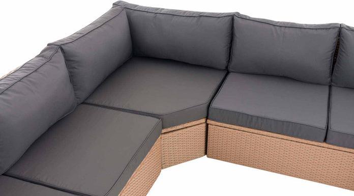 Image du produit Swisshandel24 Ensemble de jardin Tibera gris fer, sable