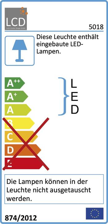 Energie-Label LCD Aussenstrahler (860 lm, IP65)