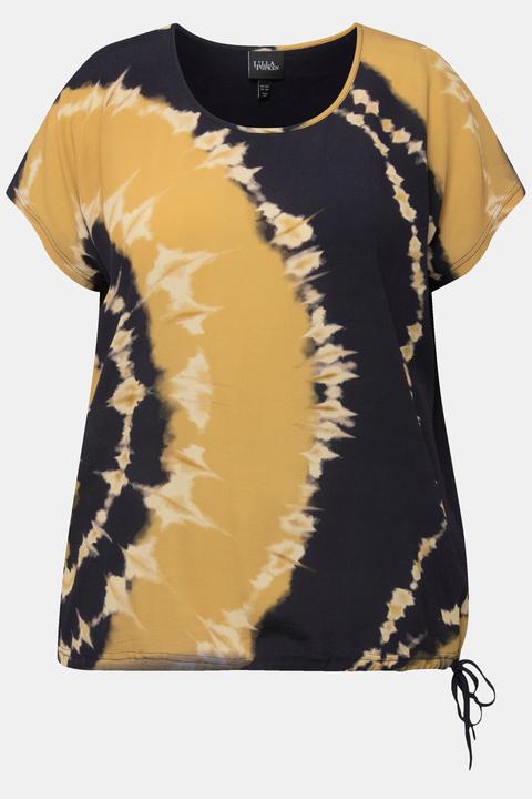 Actual product image Ulla Popken Tie-Dye Short Sleeve Tee (60)