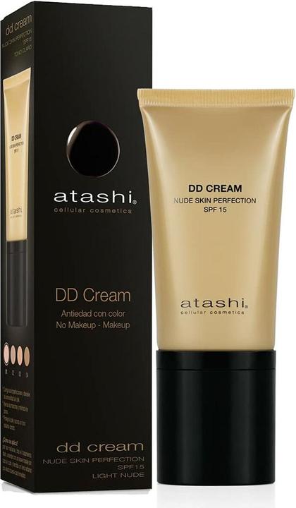 Produktbild Atashi Anti-Ageing DD Creme mit Farbe Heller Nude-Ton SPF15 50ml (50 ml, SPF 15)