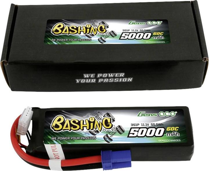 Produktbild Gens Ace LiPo 5000 mAh 11.1 V 60 C (11.10 V, 5000 mAh)