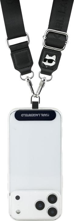 Image du produit Karl Lagerfeld Crossbody Strap Nylon Choupette Patch - black