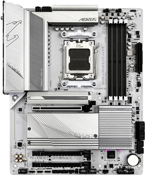 Actual product image Gigabyte B650 A ELITE AX ICE (AM5, AMD B650, ATX)