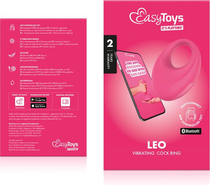 Produktbild Easytoys EasyConnect Appgesteuerter Vibrationscockring (4 cm)