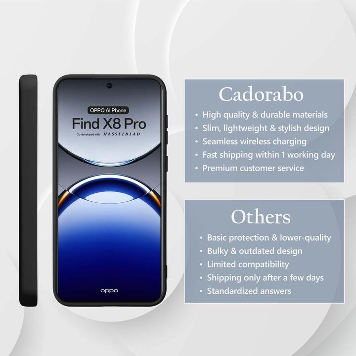 Immagine prodotto Cadorabo Custodia per Oppo Find X8 Pro TPU Liquid Silicone Case (Oppo Find X8 Pro)