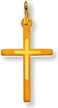 Image du produit Natsumi Schmuck Pendentif croix en or jaune 18K/750 mat (750/18 K Or jaune)
