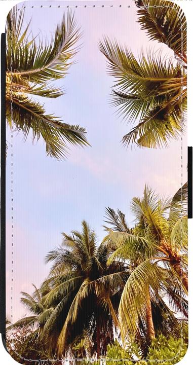 Produktbild PhoneLook Hülle Wallet schwarz Summer 2023 palm tree vibe (Apple iPhone 13 Pro Max)