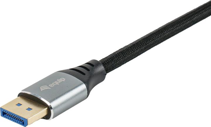 Actual product image equip DisplayPort 2.1 St/St 16K/60Hz comp.HDCP Alum. gr (1 m, DisplayPort, 2.1)