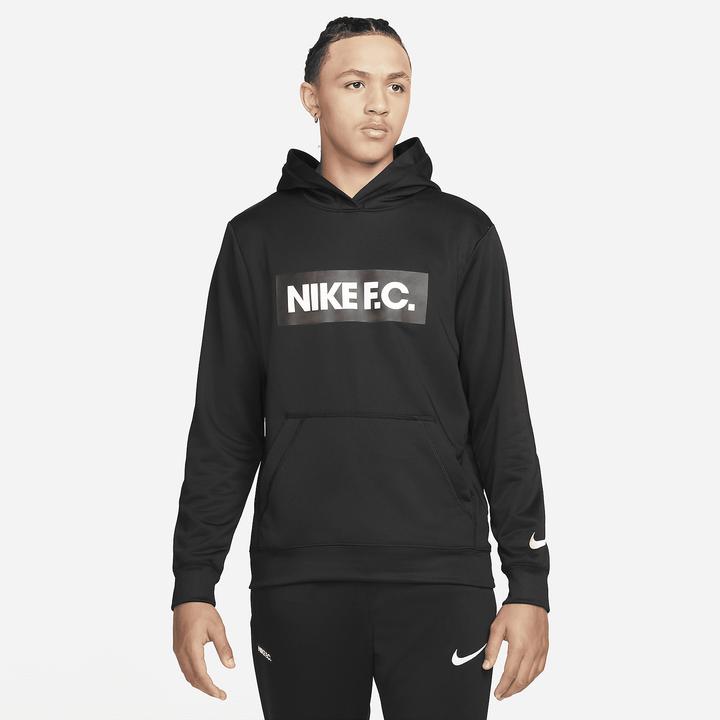 Actual product image Nike F.C. MEN "S FLEECE SOCCER, BLACK/WHITE/WHITE L (L)