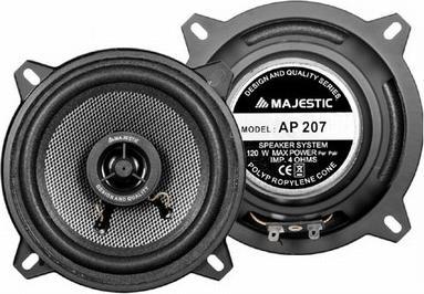 Majestic Nieuwe AP-207 1-weg 120 W ovale autoluidspreker (120 W)