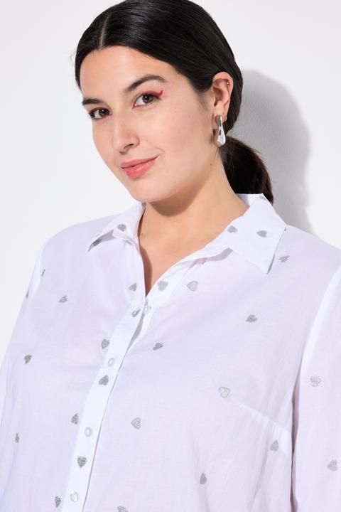 Produktbild Studio Untold Hemdbluse, Boxy Shape, Silver Hearts (42, 44)