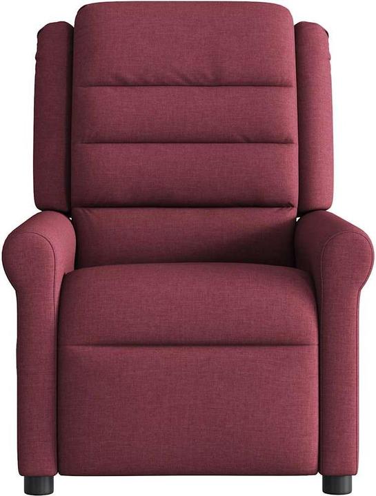 Actual product image vidaXL Massage chair electric wine red fabric