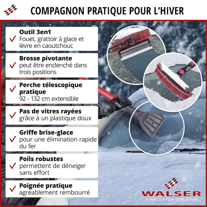 Actual product image CarComfort Whisk with ice scraper