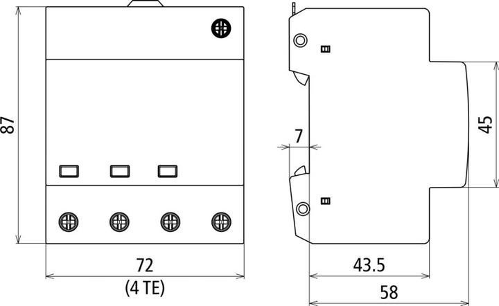 Immagine prodotto Dehn Scaricatore di sovratensione DG TT 20 340 tipo 2 DEHNguard 4p 900456