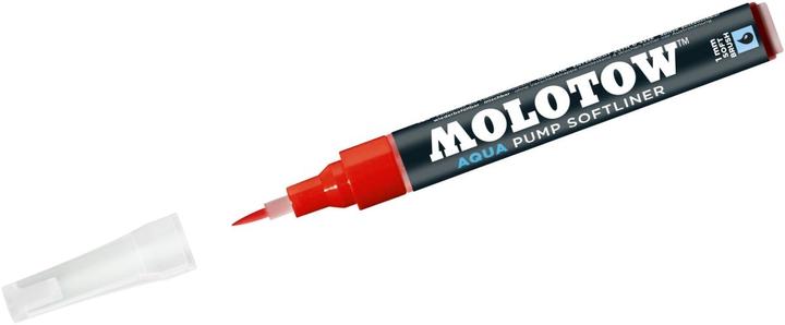 Actual product image Molotow Brush marker Pump Softliner Aqua 1mm vermilion (vermilion, 1 mm, 1 x)