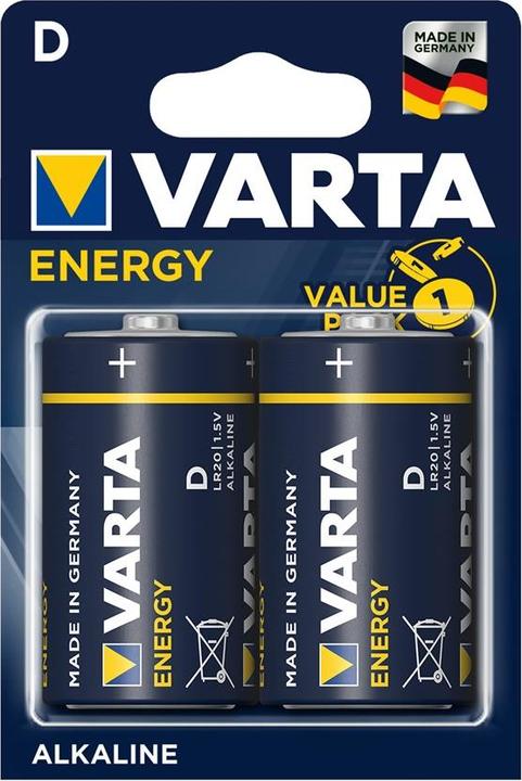 Produktbild Varta Energy (2 Stk., D, 15800 mAh)
