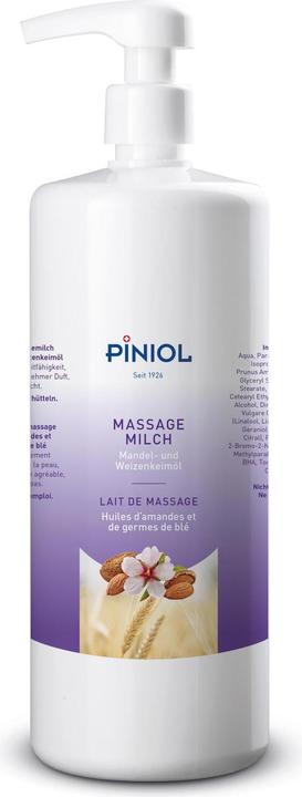 Actual product image Piniol MassageMilch Mandel und Weizenkeim Dispenser (1000 ml)