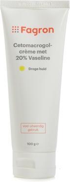 Actual product image Fagron Cetamacrogol Cream With 20% Vaseline 100 Gr